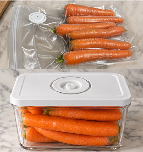 EcoSave Fresh vakuumposer og bokser for lengre holdbarhet