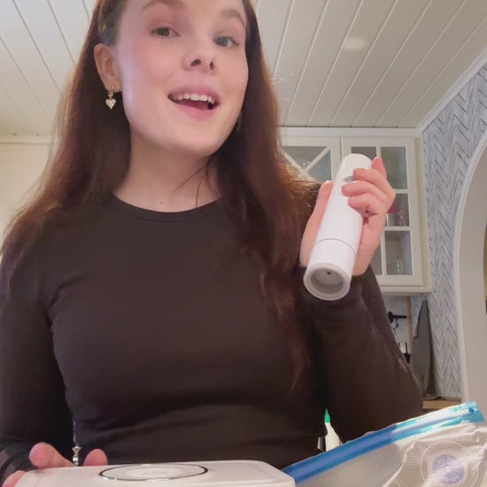 EcoSave vakuumsystem med vakuumpumpe, vakuumposer og vakuumbokser for matoppbevaring